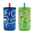 thumbnail image 1 of Juego de vasos Ello Bop, paquete de 2 unidades, 350 ml, para niños con asa de transporte, sin BPA, 1 of 6
