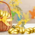 thumbnail image 3 of 36 Pieces Golden Metallic Easter Eggs 2.3" in Gold Color for Filling Specific Treats, Easter Theme Party Favor, Easter Hunt, Basket Stuffers Fillers, Classroom Prize Supplies Toy, 3 of 7