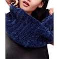 thumbnail image 1 of Free People Womens Love Bug Infinity Scarf Wrap, Blue, One Size, 1 of 2