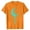 Orange, variant on Mens Orange Graphic Tee Crescent Moon Sword Gothic Fantasy Cyberpunk Dark Aesthetic Crew Neck Short Sleeve Relaxed Stretch Polyester Spandex T-Shirt,Size S