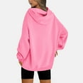 thumbnail image 6 of Otvok Sweatshirt for Women Fall Fashion Long Sleeve Shirts Trend,Womens Casual Loose Solid Hooded Sweatshirt, 6 of 6