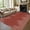 Red, variant on GlowSol 9' x 12' Large Washable Rug Geometric Striped Area Rug Soft Non Slip Low Pile Stain Resistant Carpet for Living Room Bedroom, Red