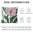 thumbnail image 5 of PHYHOO Pink Tulip Flower Embroidered Throw Pillow Covers, Farmhouse Decorative Square Floral Cushion Covers, Lumbar Pillow for Sofa Living Room Bedroom Home Decor Art, 5 of 5