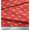 thumbnail image 3 of Soimoi Cotton Cambric Fabric Fox Animal Print Sewing Fabric Yard 42 Inch Wide, 3 of 3