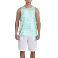 thumbnail image 6 of Rocae Blue Bright for Men's Basketball Jersey Lightweight and Breathable Athletic Tank Top,Quick-Drying Sports Jersey X-Large, 6 of 9