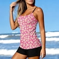 thumbnail image 5 of Yievot Two Piece Tankini Swimsuits for Women Grahpic Print Tummy Control Bathing Suit Slimming Padded Swimwear, 5 of 6
