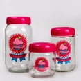 thumbnail image 3 of Decal Glass Storage Containers Kitchen Storage Canister Jar with Lid 1.1-qt. (1 L), 3 of 5