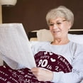 thumbnail image 5 of Yibo 60th Birthday Gifts for Her Blanket Flannel Soft and Comfortable Anti-static Bed Sofa Blanket, 5 of 7