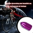 thumbnail image 4 of 2 Pieces Exquisite Tire Valve Caps Anti-dust Decorative Waterproof Bicycle Accessories Multicolor Sports Gear Mountain Bikes Purple, 4 of 7