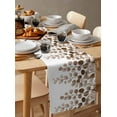 thumbnail image 6 of Brown Eucalyptus Leaves Table Runner Cotton Linen 60 Inch Holiday Dresser Scarves,Watercolor Floral Leaf Plants Tablerunner for Kitchen Coffee Dining Bedroom Living Room Dinner Scarf Décor 13''x60'', 6 of 9