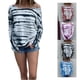thumbnail image 4 of Top casual para mujer, estampado floral, cuello con hombros descubiertos, manga larga, para levantamiento diario y al aire libre, 4 of 6