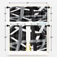 thumbnail image 4 of Red Geometric Kitchen Window Curtains Valance and Tier Set 36 Inch Black Grey White Modern Rod Pocket Short Tier Curtain, Abstract Small Drapes for Kitchen Decor, 4 of 6