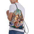 thumbnail image 3 of Bolsa con cordón clásica Ariel, plegable, para deportes, fitness, unisex, para viajes y deportes de playa, tamaño mediano, 3 of 8