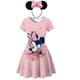 thumbnail image 1 of New Girls Dress Cute Minnie Kids Baby Girls Vestidos Ropa Dibujos animados Mickey Print Summer Dot Manga corta Niños Ropa 2-10Y7-8T (Tag140) Gao Jinjia LED, 1 of 2