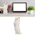 thumbnail image 3 of Plush Cat Model  Adorable Furry Cat Figurine Decor Simulated For Desks For Children, 3 of 7