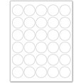thumbnail image 1 of Laser/Ink Jet White Labels (1.5" Round - 30 Per Page | 3000 Labels), 1 of 5