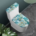 thumbnail image 3 of HELLHERO Marble 2 Pieces Adjustable Toilet Top Cover Set with Universal for Fits All Toilet Shapes, 3 of 8