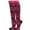 Zebra Hot Pink, variant on Women Colorful Animal Print Knee High Fashion Socks, Leopard White, One Size, 1 Pair