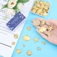 thumbnail image 3 of 1Box 60Pcs 10 Styles Seashell Charms Gold Starfish Charm Bulk Alloy Conch Summer Ocean Life Theme Sea Animals Beach Charms, 3 of 6