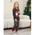 thumbnail image 4 of Pijamas familiares a juego de Navidad 2025, pijamas con estampado de Papá Noel, conjunto de ropa a juego para adultos y niños, mono de bebé + ropa para perros, 4 of 5