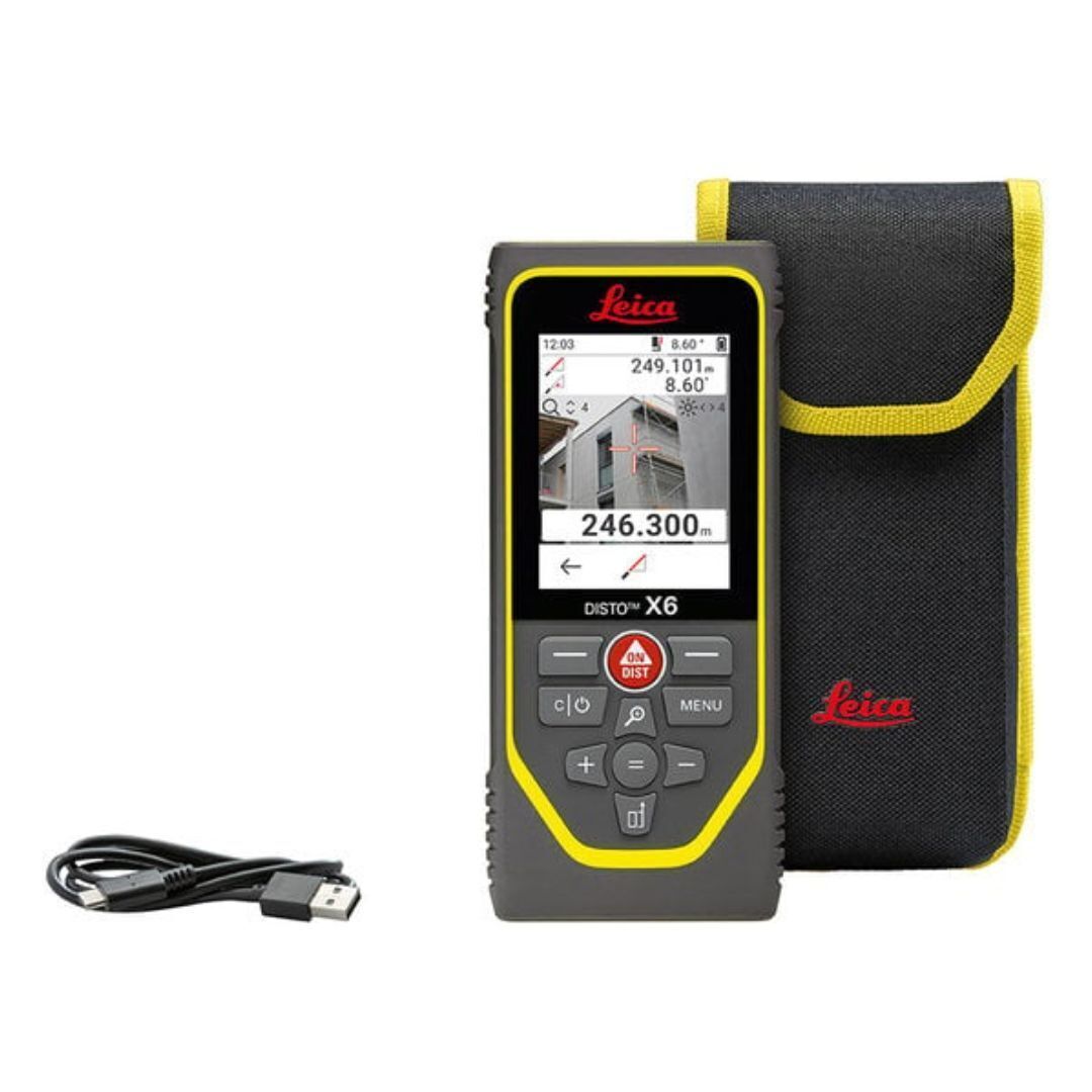 Leica DISTO X6 Laser Distance Meter for Rough Construction Sites