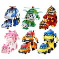 thumbnail image 1 of HC-TOP Robocar Poli Transformation Robot Poli Amber Roy Car Toys Action Figure Toys, 1 of 10
