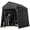 Black, variant on Lumiparty 6x8 FT Outdoor Storage Shelter Tent, Waterproof Portable Carport with Roll-Up Door & Vents, Storage Shed for ATV, Motorcycle, Bike, Lawn Equipment & Garden Tools, Black