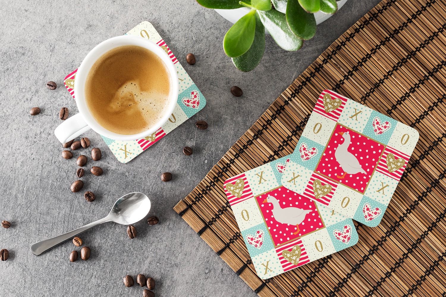 Shire Horse Love Foam Coaster Set of 4