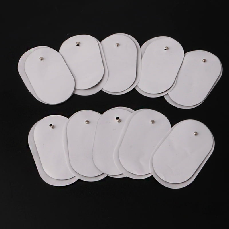 ESTONE 10Pcs Silicone Gel Tens Units Electrode Replacement Pads For Massagers Practical