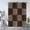 Brown, variant on Leopard Print Shower Curtain Patchwork Wild Animal Skin Pattern Geometric Square Stripe Splice Safari African Bath Curtain