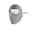 Dark Gray, variant on Women's Breathable Full Face Sun Protection Mask Summer Casual Solid Adjustable Earhook UV Protection Face Cover for Outdoor Activities Wear Gray
