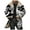 Grey-E, variant on Mens Western Cowboy Jacket Vintage Jacket Long Trench Coats Zip Up Plush Collar Cowboy Peacoat Retro Tops