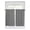 Black/White, variant on Kitchen Curtains 54 Inches length, Black White Stripe Window Treatment Curtain Drapes, Modern Minimalist Geometric Striped Decorative Window Curtains for Bedroom Cafe, 52"x54", 2 Panels