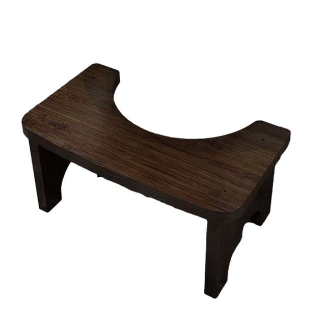 Bewildely Taburete de bambú para inodoro, asiento antideslizante para caca, baño para niños y adultos, taburete para inodoro, soporte para Type4 NO4