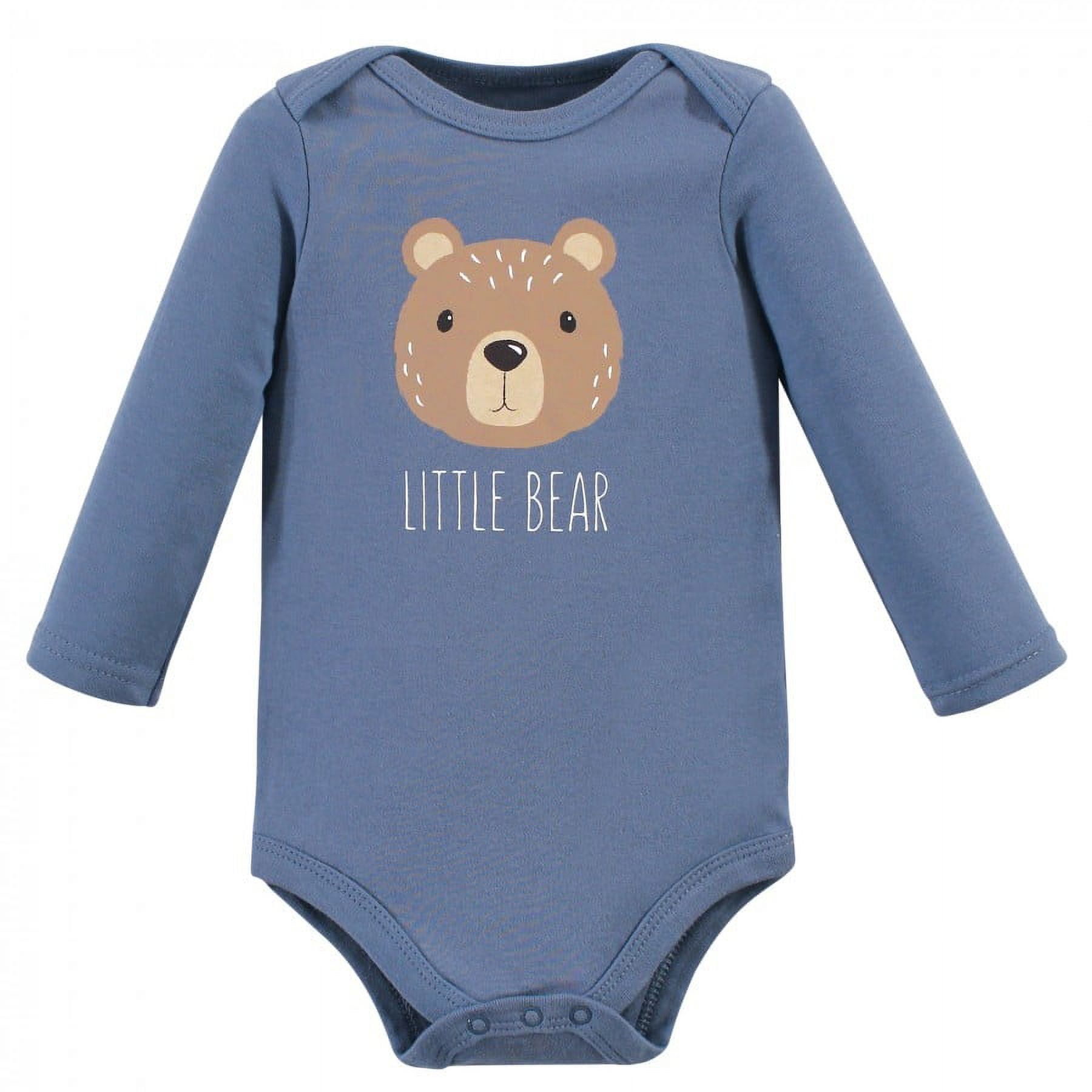 Hudson Baby Cotton Long-Sleeve Bodysuits, 5-Pack, Newborn- 24 Months