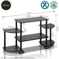 thumbnail image 2 of Furinno Turn-N-Tube TV Stand for TV up to 37 , Black, 2 of 3