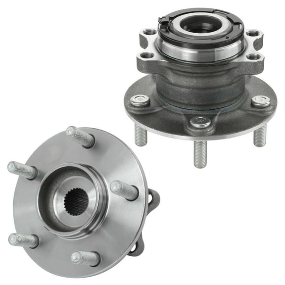 Detroit Axle - AWD Rear Wheel Bearing Hubs for Mitsubishi Outlander PHEV Sport Eclipse Cross RVR, 2 Wheel Bearing and Hubs Assembly Replacement