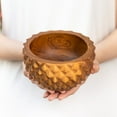 thumbnail image 2 of Rainforest Bowls Pineapple Teak Wood Bowl, 2 of 5