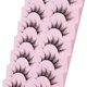 thumbnail image 4 of Pestañas postizas NQ manga de aspecto natural visón 7 pares, 4 of 5