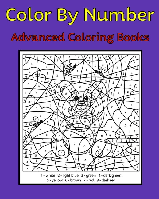 Color By Number Advanced Coloring Books : 50 Unique Color By Number