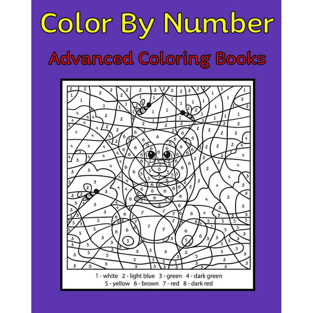 Color By Number Advanced Coloring Books : 50 Unique Color By Number