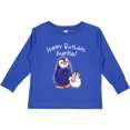 thumbnail image 3 of Inktastic Happy Birthday, Auntie Cute Penguins Boys or Girls Long Sleeve Toddler T-Shirt, 3 of 5