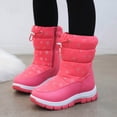 thumbnail image 2 of TAmten Snow Boots Girls Size 12 Boys & Girls Winter Snow Boots for Outdoor Warm Cozy Anti-Slip Little/Big Kid|Hot Pink 3, 2 of 9