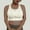 Beige, variant on Elvqul Racerback Women Sports Bra High Impact Plus Size Sports Bras for Women Zipper Front Closure Soft Bra