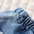 thumbnail image 4 of Gunia Baby Girls Summer Outfits Animal Print Romper Distressed Denim Skirt Casual Two Piece Toddler Clothes Set 0-18 Months, 4 of 8