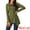Army Green, variant on Women's Cowl Neck Asymmetrical Hem Tunic Tops with Pockets Black M