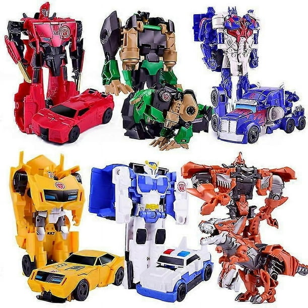 Transforming Toy Car Children 12cm Transformation Robot Kit Toys Models 2 In 1 One Step Model Deformed Car Toy For Boy Gift