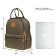 thumbnail image 5 of KAUKKO women's backpack student backpack laptop college school backpack travel backpack, 24 * 11 * 31CM, 8.2 L（5-4 Armygreen）, 5 of 5