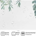thumbnail image 4 of Botanical Shower Curtains, Watercolor Eucalyptus Leaf Plant Green Bathroom Curtain for Bathtub Home Decoration Waterproof Fabric Machine Washable with 12 Hooks, 4 of 6