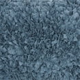 thumbnail image 2 of Mina Victory Shag 17x17" Square Cotton Chindi Short Cut Throw Pillow in Blue, 2 of 6